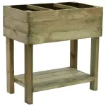 Kit de jardinage - Carré potager sur pied 50 L - Kit semis spécial balcon - image